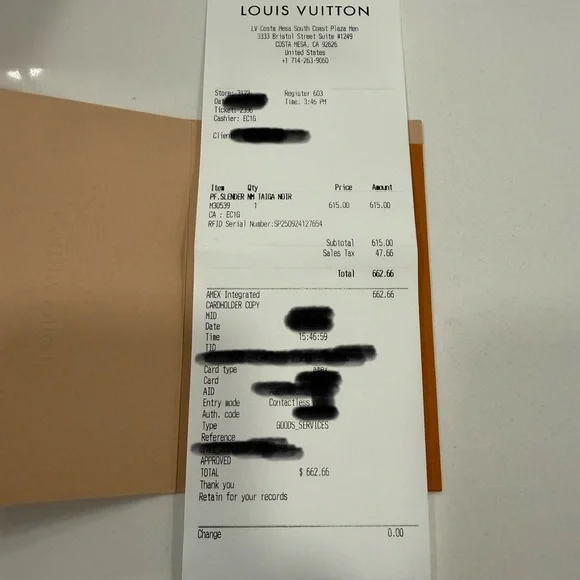 Louis Vuitton Black Taiga Slim Bi-Fold Wallet - Picture 5 of 6